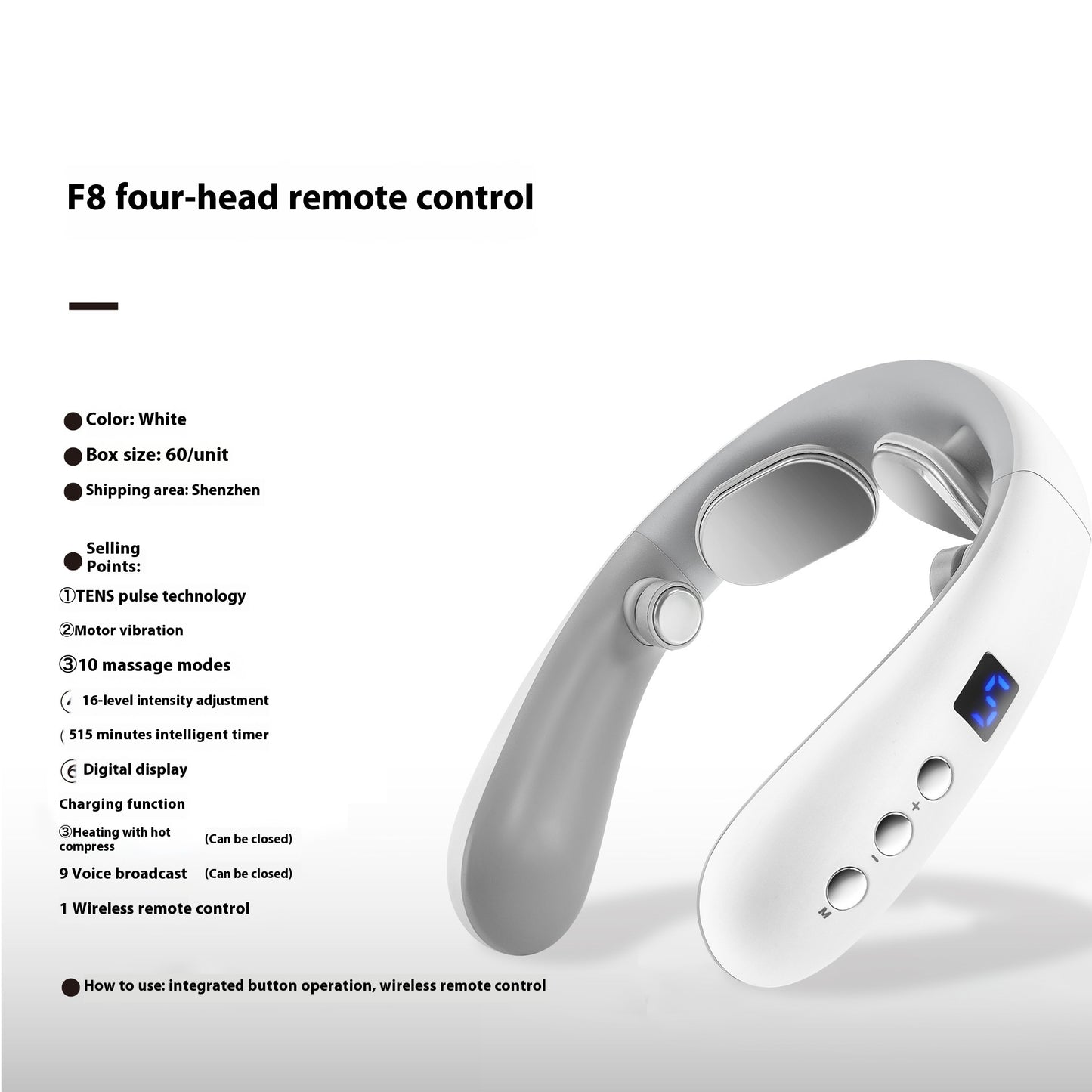 Neck And Shoulder Massager Hot Compress