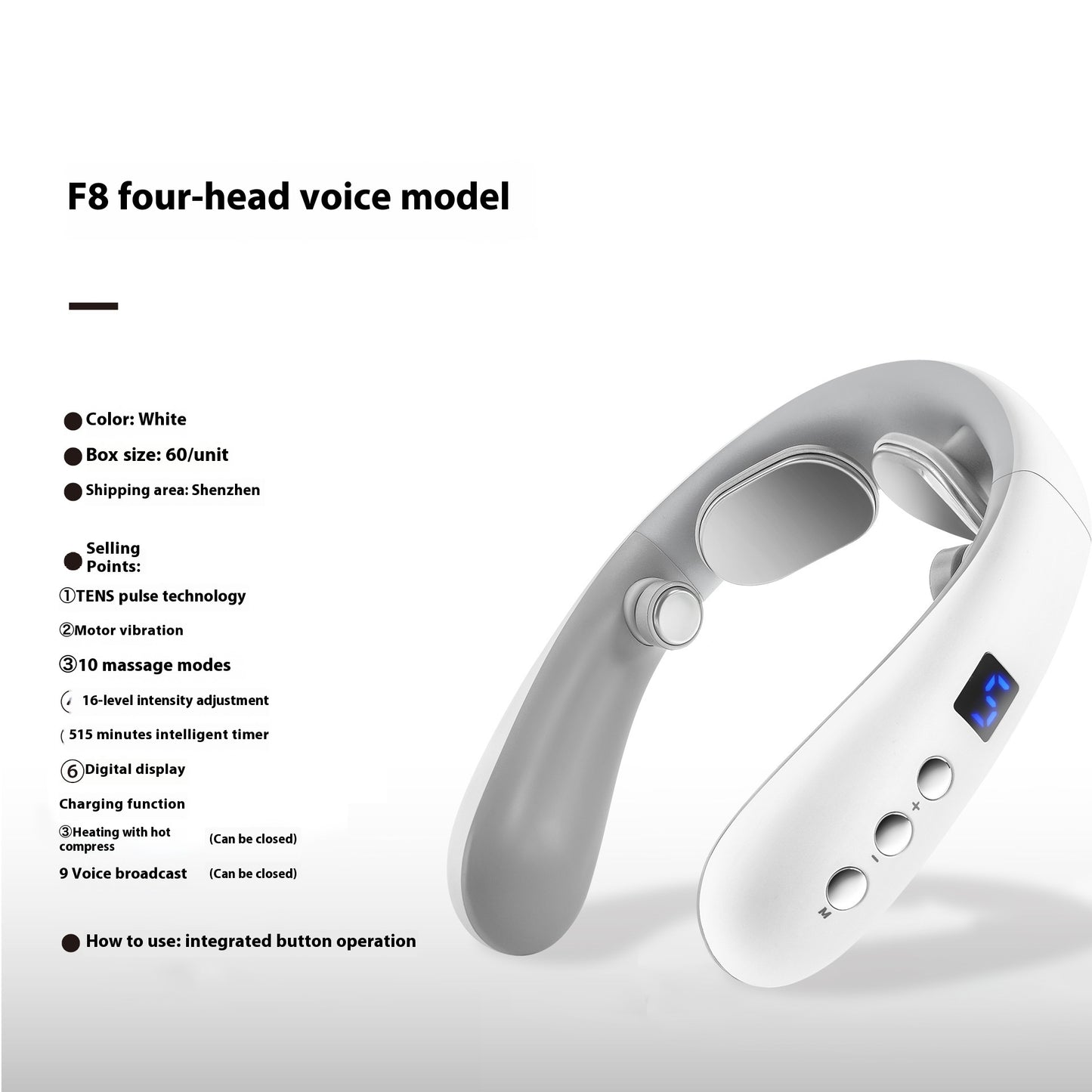 Neck And Shoulder Massager Hot Compress