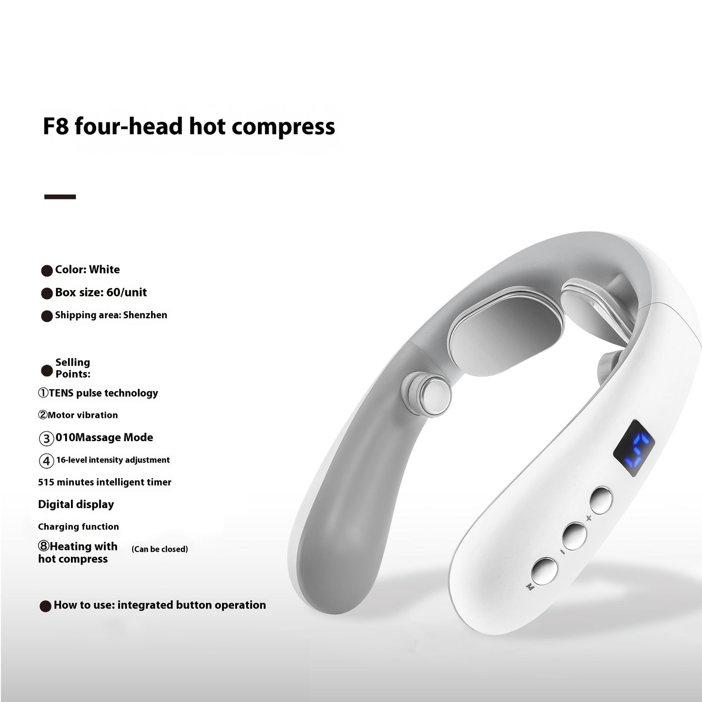 Neck And Shoulder Massager Hot Compress