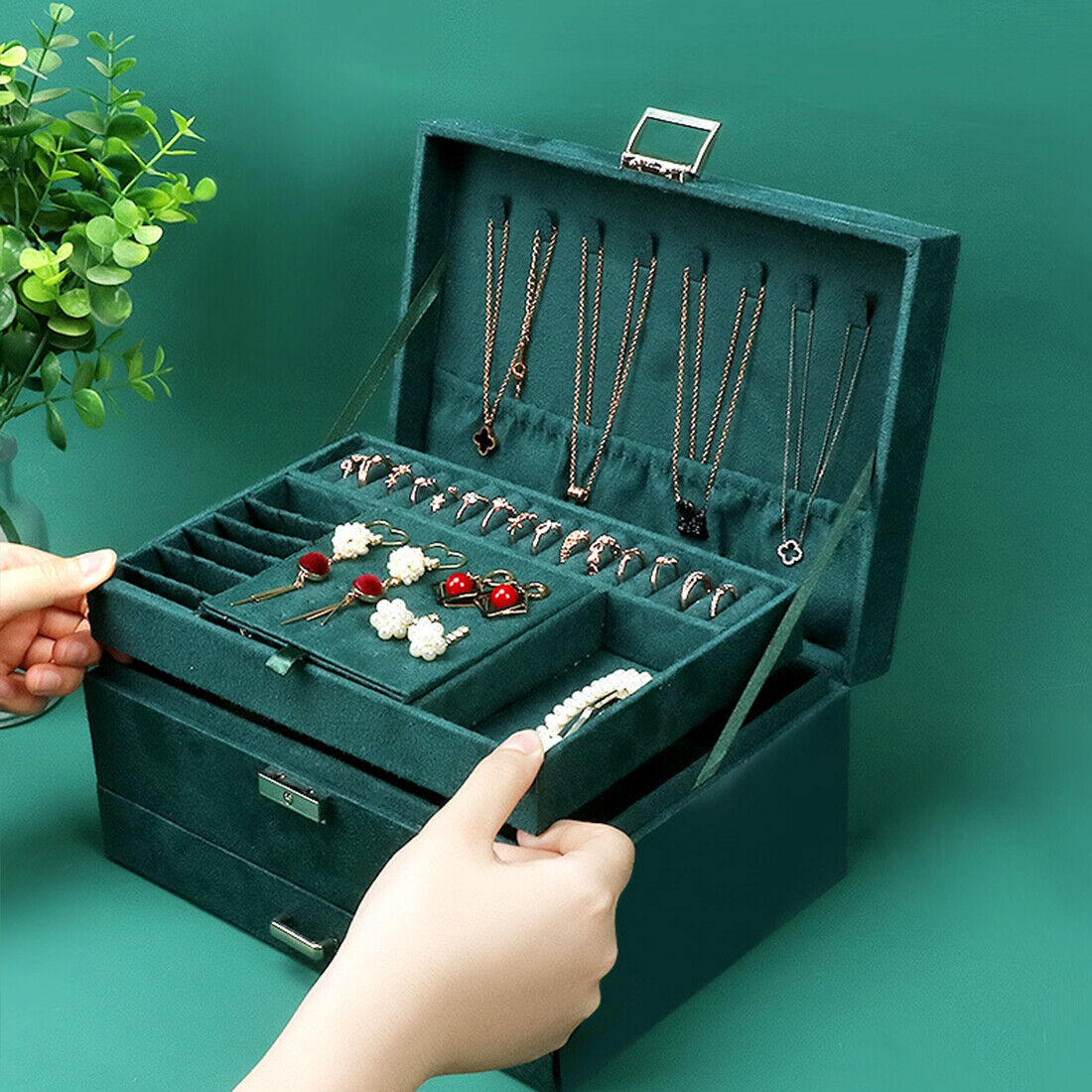 3 Layer Jewellery Box Organiser