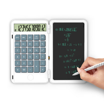 Calculator With Portable Writing Board